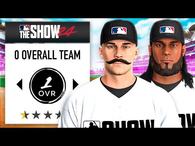 Rebuilding a ZERO OVERALL TEAM in MLB the Show 24