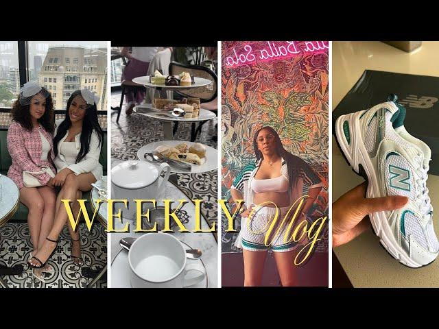 VLOG + Drake's Hollywood+ Leonie Afternoon Tea, Free DHGATE shoes!