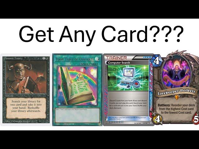 How good is Searching your Deck in Every Card Game?