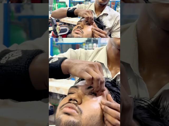 Famous Street barber Pallav's Head Massage ASMR  #asmr #satisfying #shorts