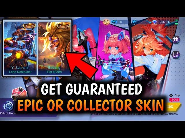 HOW TO GET GUARANTEED EPIC OR COLLECTOR SKIN FROM ASPIRANTS EVENT BY USING TOKENS •• MLBB