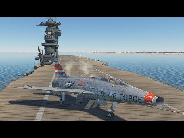 F-100 Carrier Landing, MikeGoesBoom owes me $10