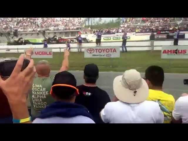 Top Fuel catches fire at NHRA Gatornationals 2015