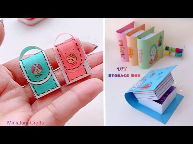 DIY Cute Miniature Crafts Idea | Easy Storage Box | Front Page Design #diy