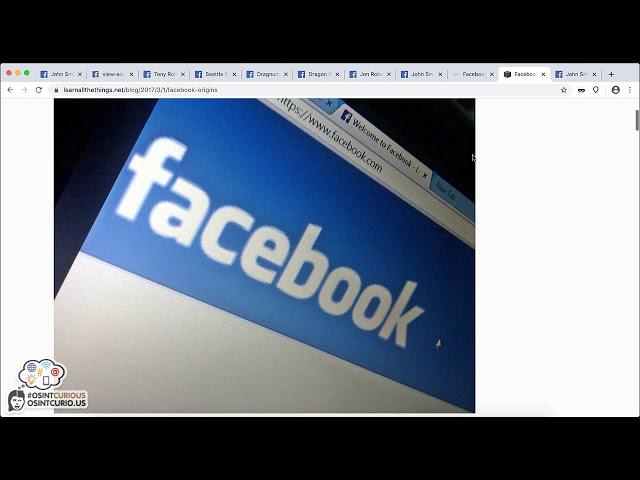 10 Minute Tip: Facebook OSINT #1