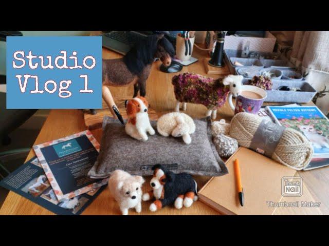 Needle Felting Studio Vlog | November Sales | 1st Month Monetized On Youtube | Craft Business