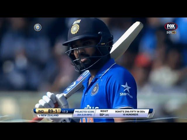 Rohit Sharma 70 (65) vs New Zealand 5th Odi 2016 , Visakhapatnam Extended Highlights