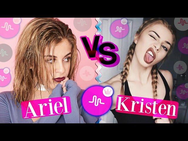 Baby Ariel VS Kristen Hancher Musical.ly Battle 2017 | Best Muser