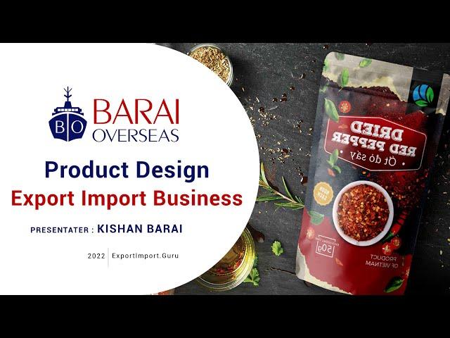 Product Design in Export Import Business for Startups