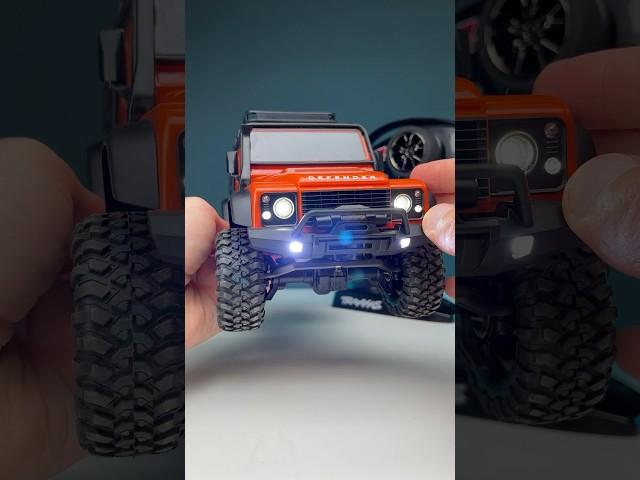 Installing the light to TRX4m by TRAXXAS RC Land Rover Defender 1/18 scale #rc #rccar #traxxas