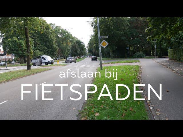 AFSLAAN OP FIETSPADEN.