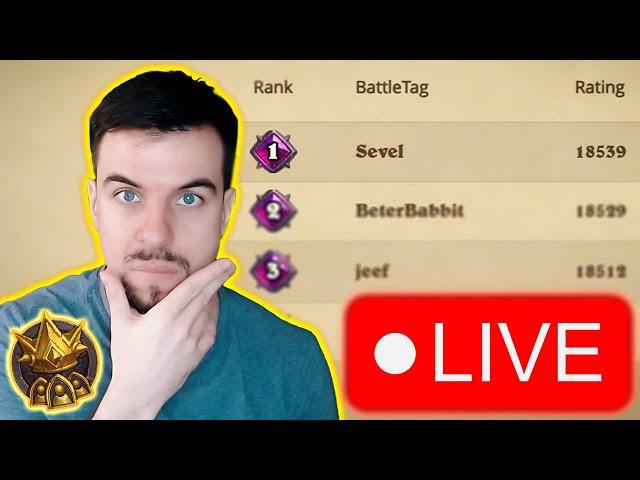 HS BATTLEGROUNDS PRO goes for RANK 1 | START 17078 MMR