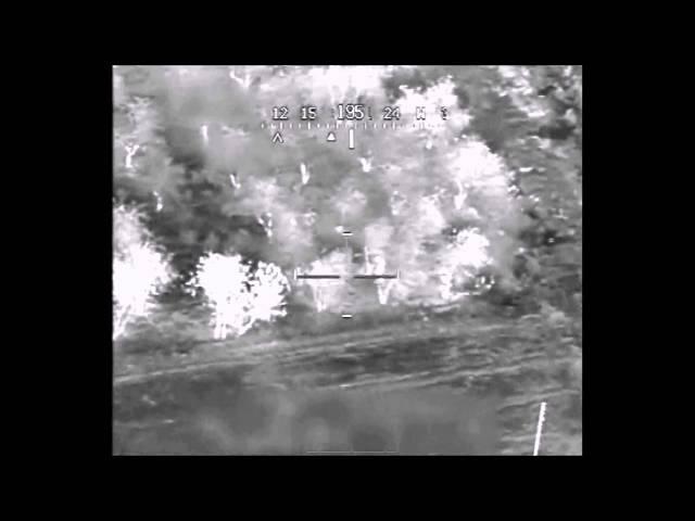 Apache Helicopter Blows Up Insurgent With IED in Backpack