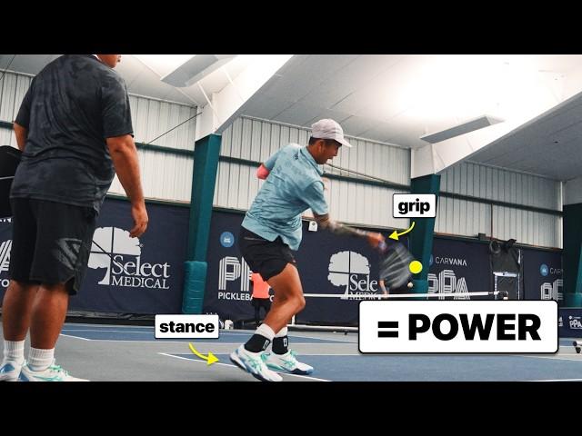 Most Powerful Forehand Drive In Pickleball [BREAKDOWN + SLO-MO]