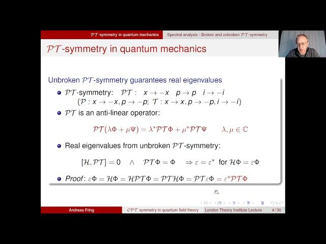Andreas Fring - CPT-symmetry in quantum field theory