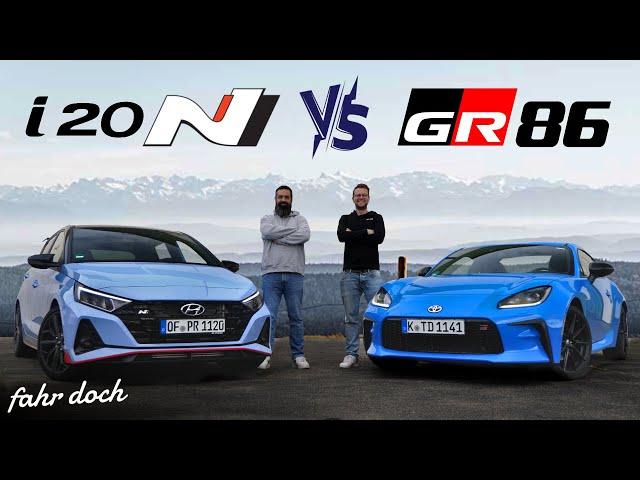 Hyundai i20N Perf. vs Toyota GR86 | Duell der POCKET-ROCKETS unter 40.000€ | Fahr doch