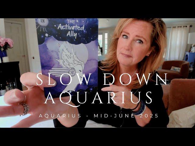 AQUARIUS : Patience Grasshopper, Magic Will UNFOLD Soon | Mid June 2025 Zodiac Tarot Reading