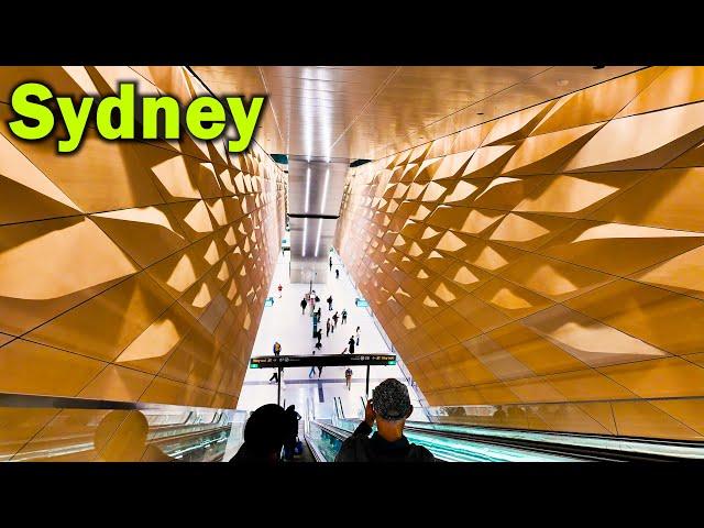 Australia Sydney Walking Tour - Central to Sydenham Station | 4k