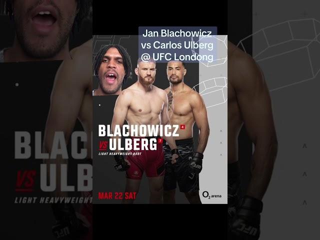 Jan Blachowicz vs Carlos Ulberg, UFC London, March 22nd #mma #fight #fighting #ufc