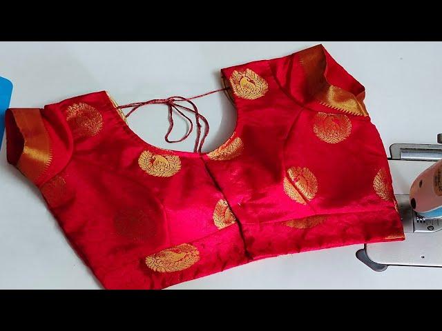 Paithani Sarre Blouse Cutting Stitching |Paithani Saree Blouse Design | 3 Piece Princess Cut Blouse