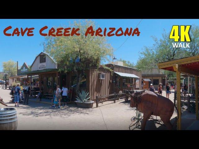 Cave Creek Arizona Scenic 4K Walking Tour