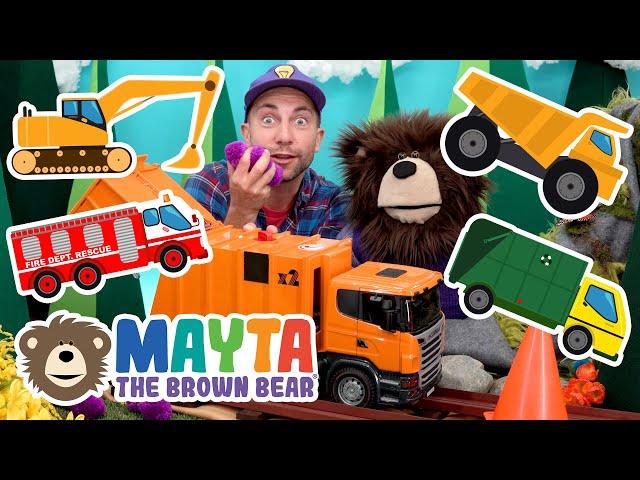 Trucks for Kids - Toddler Learning Video