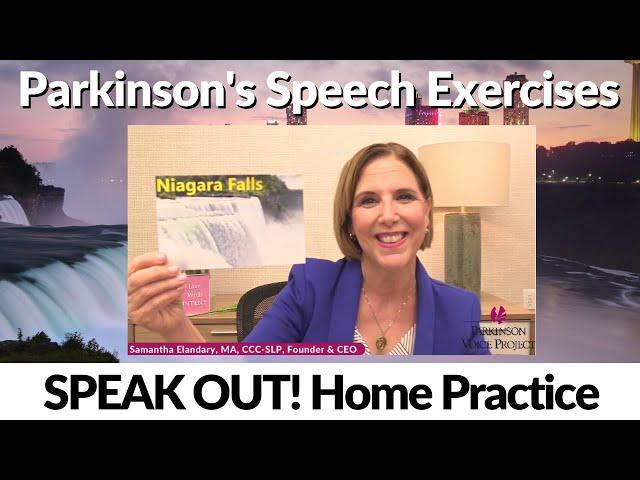 Parkinson's Speech Exercises: Niagara Falls