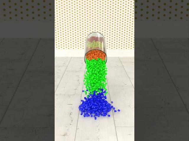 Bead Pour Normal #satisfying  #loop #oddlysatisfying  #3dloop #blender #animation