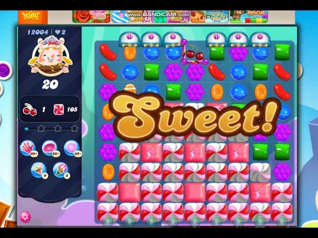 Candy Crush Saga Level 12004 - 25 Moves NO BOOSTERS