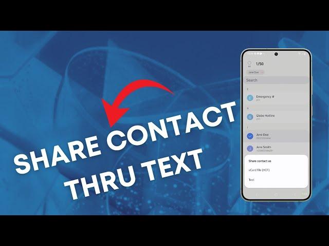 How to Attach a Contact Detail to a Text Message On A Galaxy S24