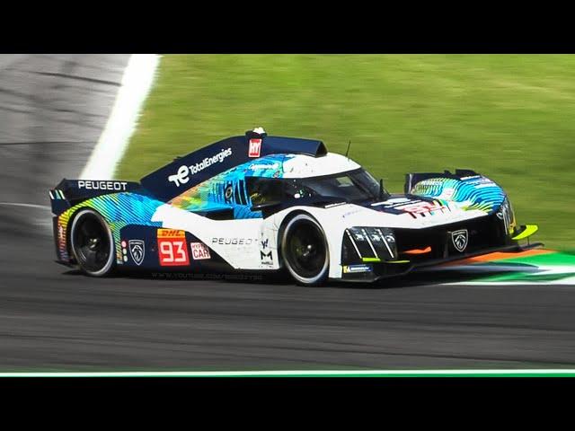 2023 LMH & LMDh Hypercars/GTPs in action at Monza: 9X8, 499P, 963, Cadillac, BMW M Hybrid, GR010!