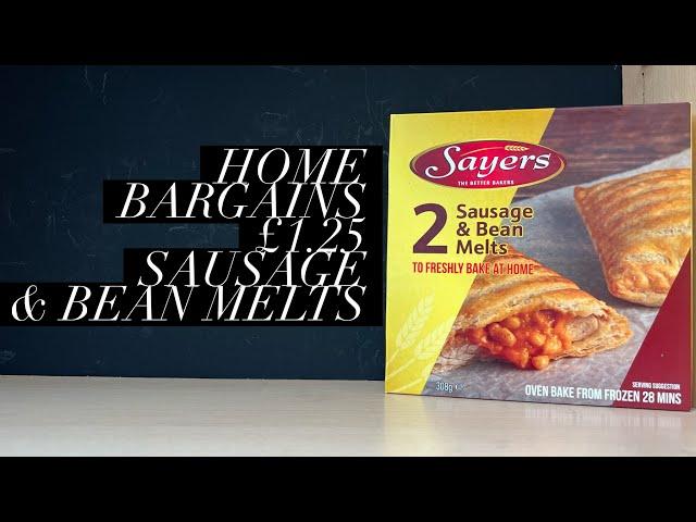 Sayers Sausage & Bean Melts Review , Sayers Bakery Liverpool , British Junk Food Review