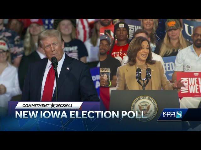 New Iowa Poll shows Kamala Harris leading Donald Trump among likely Iowa voters