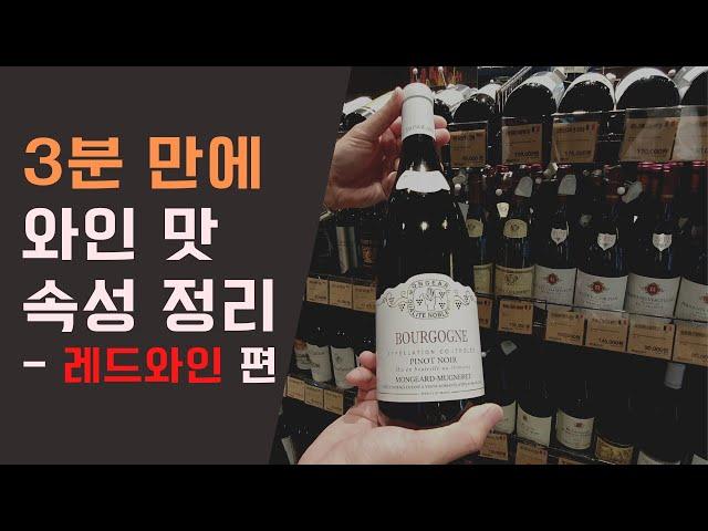 "빠르고 쉽게" 와인 맛 파악하는 법(Part. 1 레드와인 편)