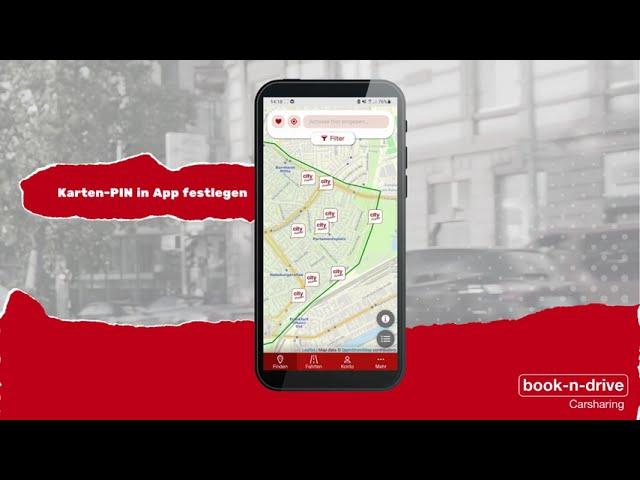 book-n-drive Carsharing - So legst du deinen Karten-PIN fest