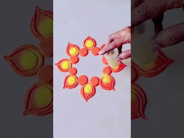 How to create beautiful rangoli designs | #shorts @SriRangoli   @RangolibyjyotiRathod  @easyrangoli