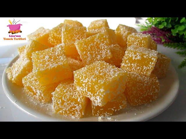 "Turkish Delight". The recipe is a very famous Turkish dish. Only 3 ingredients.