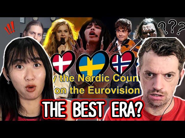 What if Only Nordic Countries won Eurovision? (1957-2023) | Max & Sujy React