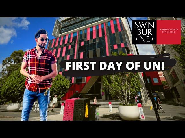 FITST DAY OF UNI VLOG | SWINBURNE UNIVERSITY OF TECHNOLOGY, AUSTRALIA (2022)