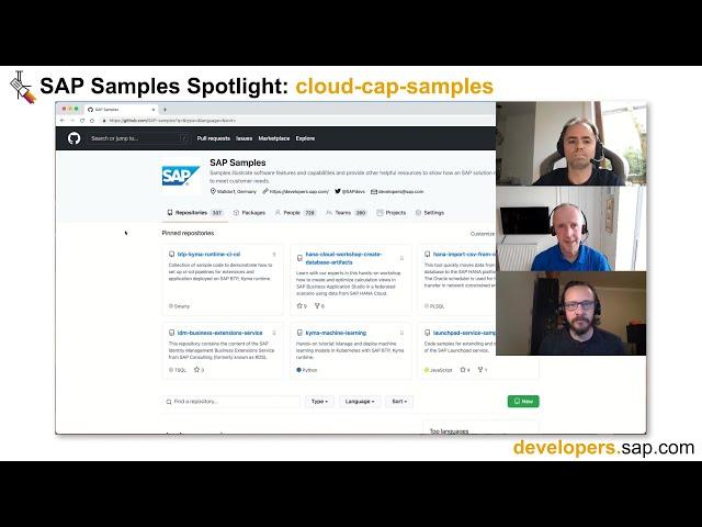 SAP Samples Spotlight: cloud-cap-samples