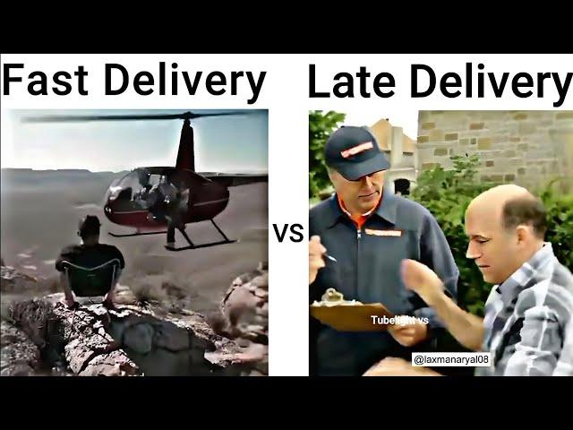 Fastest Delivery Ever with   VS late delivery #latedelivery