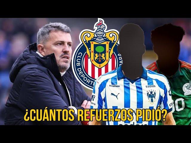 ¿Qué REFUERZOS pidió Óscar García para Chivas? | rumores chivas