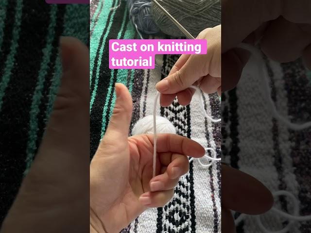 How to cast on knitting - knitting for beginners  #knitfaster #continentalknitting #knitting