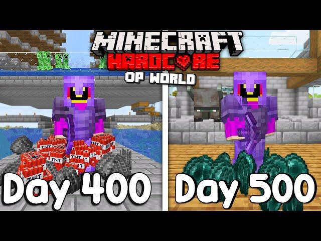 I Survived 500 Days In HARDCORE Minecraft...