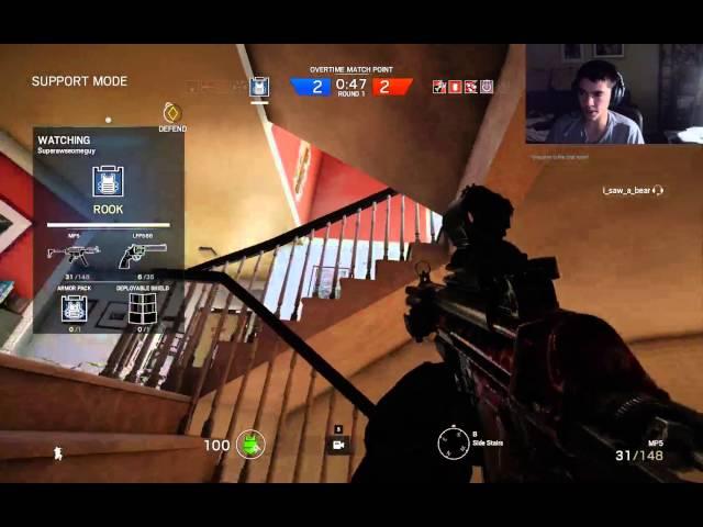 Superawesomeguy's Clutch 1v4 - Rainbow Six: Siege