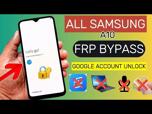 All Samsung A10 FRP Bypass || Google Account Unlock || New Method 2024