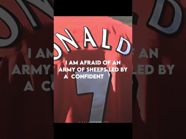 I am not Afraid of an Army of Lions Led by a Sheep but......
