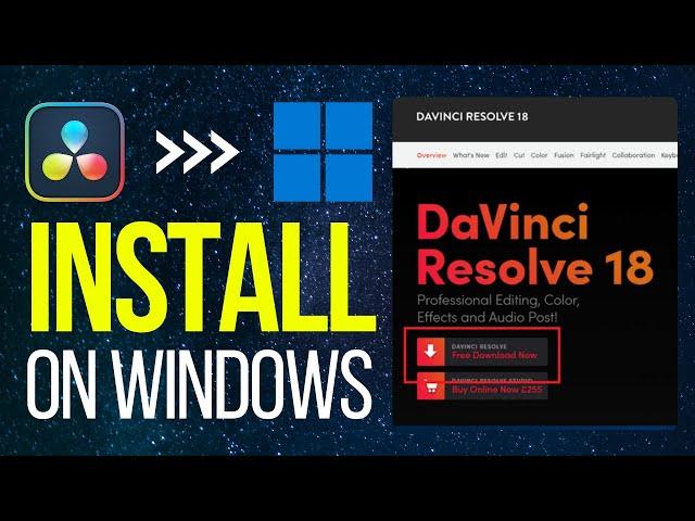 How To Download and Install Davinci Resolve 18 on Windows (2024)