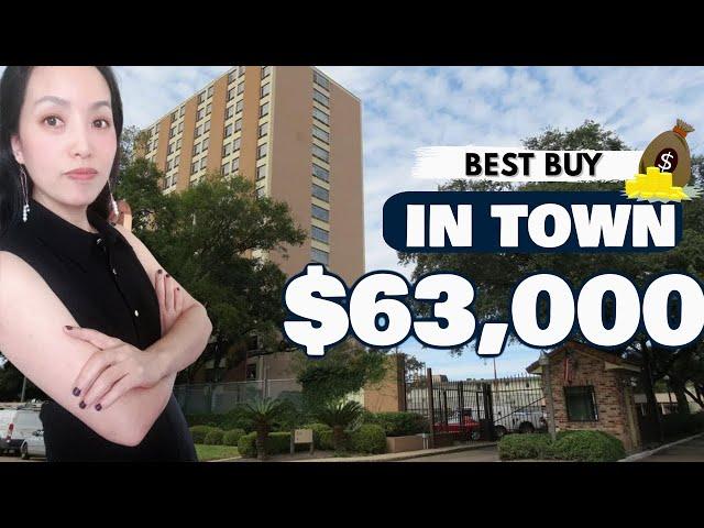 仅售$63000.高层精品公寓，2房1卫，High-rise condo  for sale/lease, Houston，投资小,休斯顿房地产,房产投资,投资房,德州房产