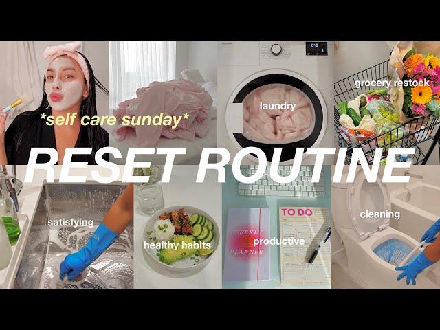 *ultimate* RESET ROUTINE 2024 fridge restock, deep clean motivation, grocery shop, self care sunday